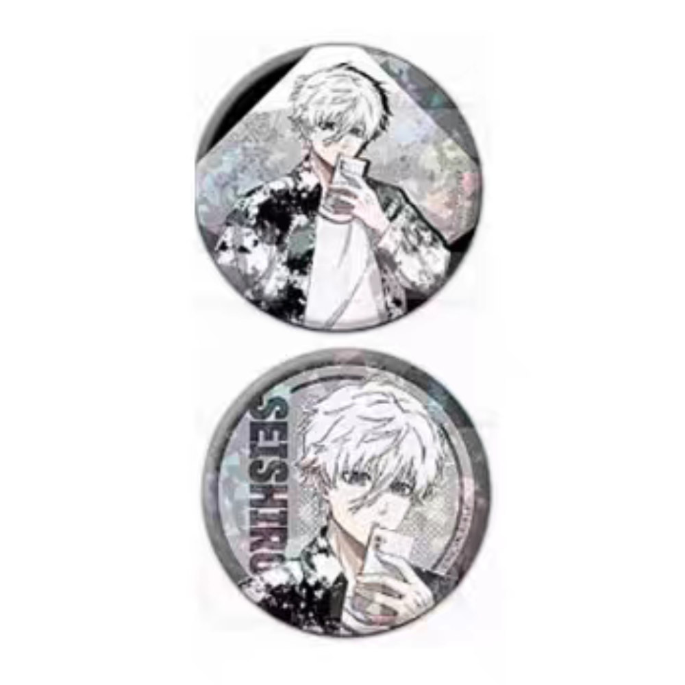 Blue Lock Trading Hologram Tin Badge Sub Culture Fashion Ver.