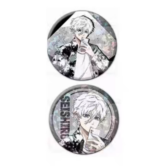 Blue Lock Trading Hologram Tin Badge Sub Culture Fashion Ver.