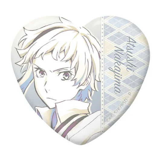 Bungo Stray Dogs Anime Merch - Trading Heart Tin Badge vol.4 Nakajima Atsushi