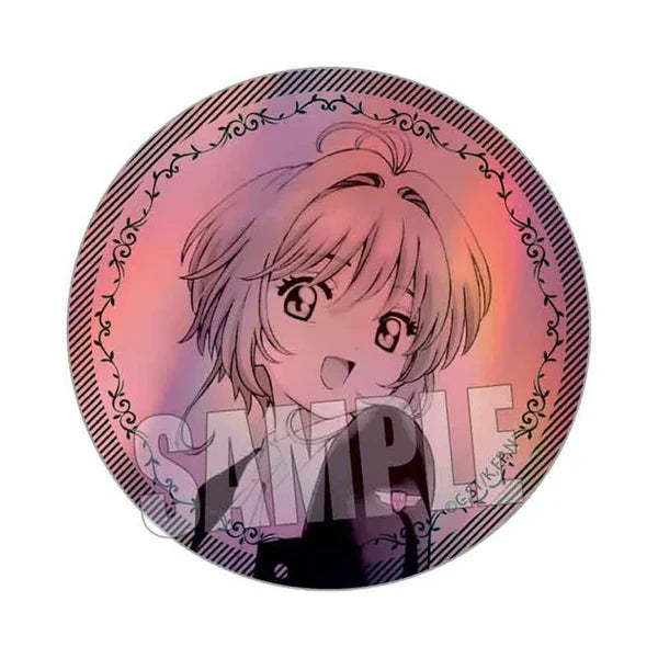 Cardcaptor Sakura - Anime Merch - 25th Anniversary Trading Holographic Can Badge Sakura Kinomoto A