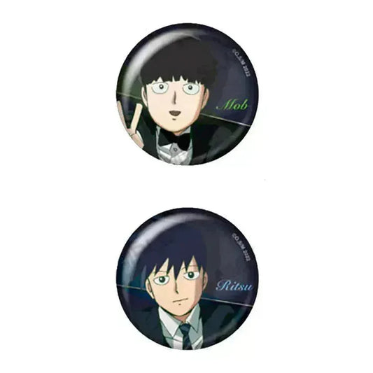 Mob Psycho 100 III - Anime Merch - Trading Tin Badge Suit Ver. 02