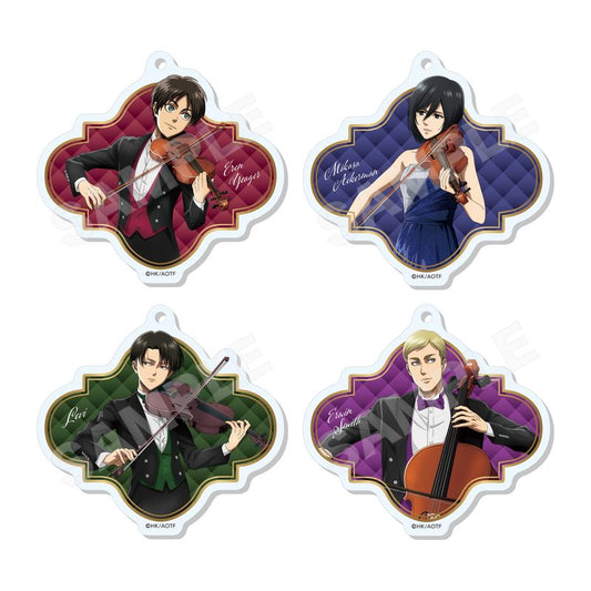 Attack on Titan Quartet Ver. Acrylic Key Chain 02