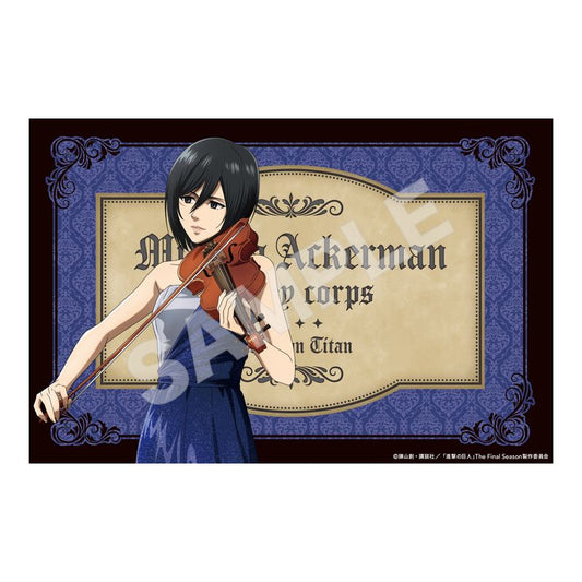 Attack on Titan Quartet Ver. Crystal Art Board Mikasa 02