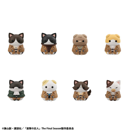 Attack on Titan - Attack on Nyanko Survey Corps Group da Nyan! - Mega Cat Project - Set of 8