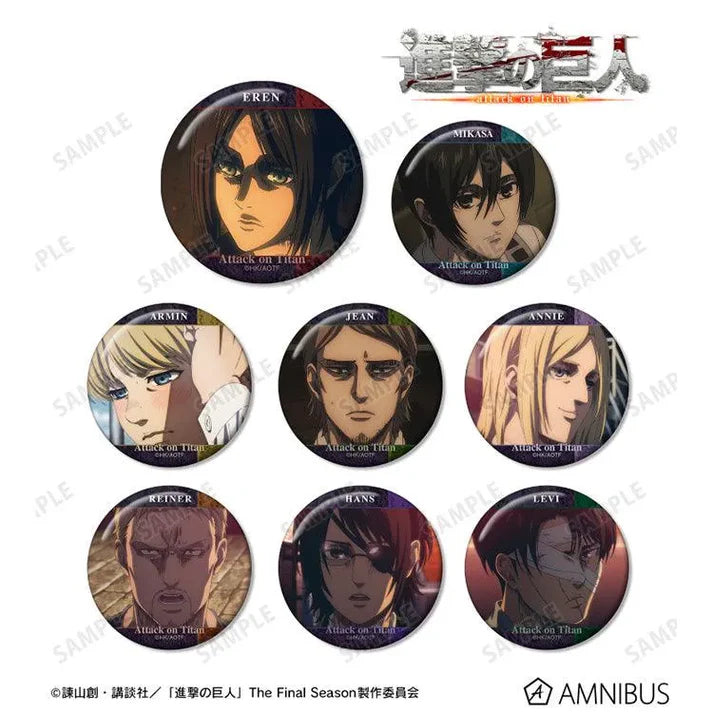 Attack on Titan Anime Merch - Trading Tin Badge vol.9 (1 Random)