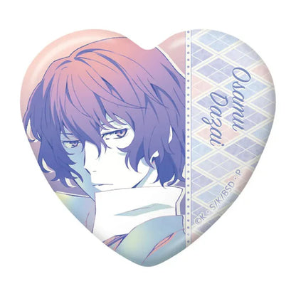 Bungo Stray Dogs Anime Merch - Trading Heart Tin Badge vol.4 Dazai Osamu