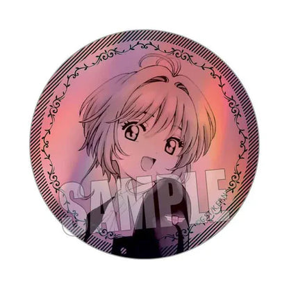 Cardcaptor Sakura - Anime Merch - 25th Anniversary Trading Holographic Can Badge Sakura Kinomoto A