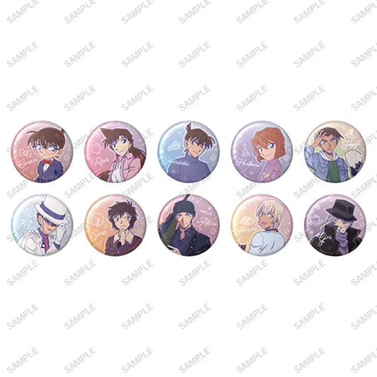 Detective Conan Anime Merch - Emo Neon Tin Badge (1 Random)