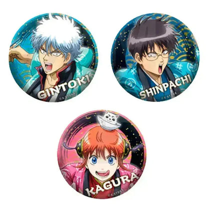 Gintama Anime Merch - Trading Metallic Tin Badge (1 Random)