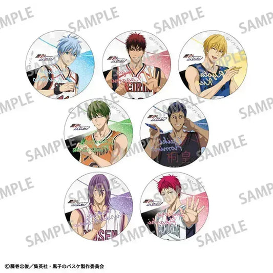 Kuroko's Basketball Anime Merch - Trading Glitter Tin Badge Autograph (1 Random)