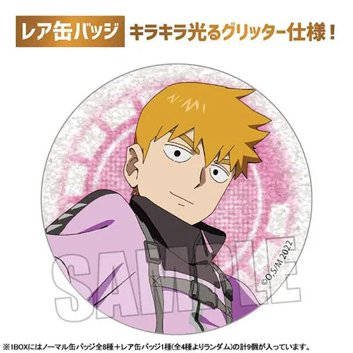 Mob Psycho 100 III - Anime Merch - Trading Tin Badge Cyberpunk Ver. Arataka Reigen Glittered