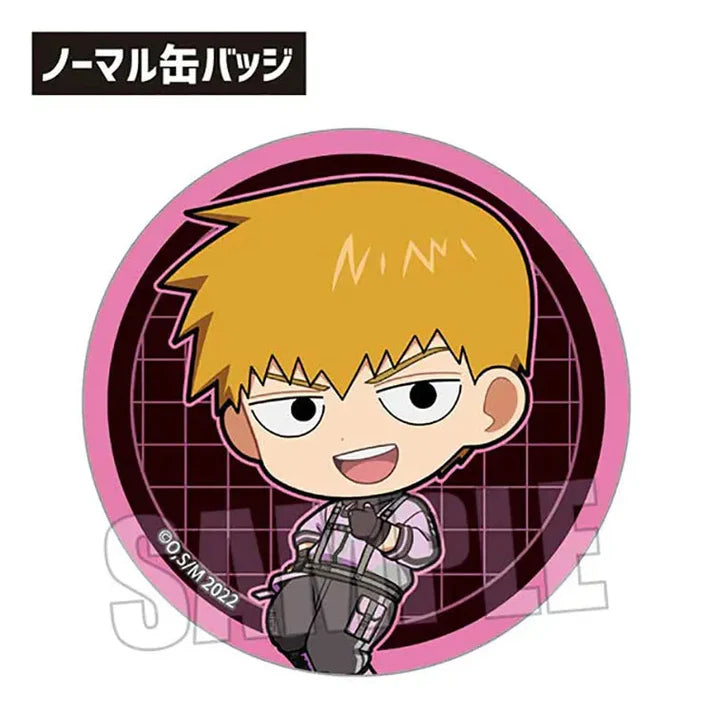 Mob Psycho 100 III - Anime Merch - Trading Tin Badge Cyberpunk Ver. Arataka Reigen (Chibi)