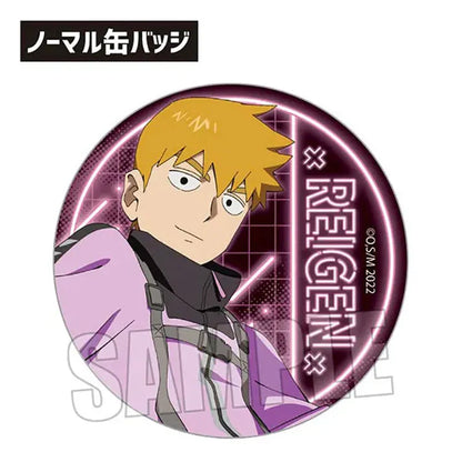 Mob Psycho 100 III - Anime Merch - Trading Tin Badge Cyberpunk Ver. Arataka Reigen