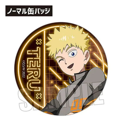 Mob Psycho 100 III - Anime Merch - Trading Tin Badge Cyberpunk Ver. Teruki Hanazawa