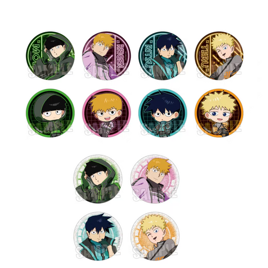 Mob Psycho 100 III - Anime Merch - Trading Tin Badge Cyberpunk Ver. 01