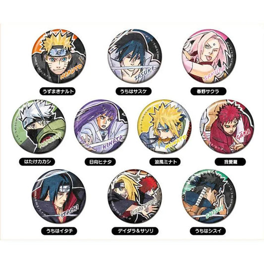 Naruto Anime Merch - Can Badge 10 Designs (1 Random)