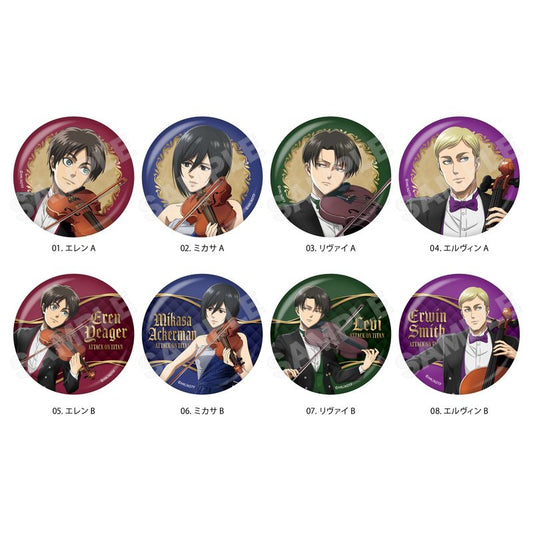 Pre-Order Attack on Titan Quartet Ver. Can Badge （Box)