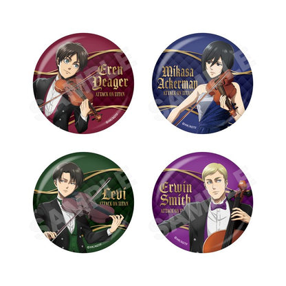 Pre-Order Attack on Titan Quartet Ver. Can Badge （Box)