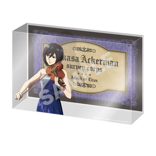 Pre-Order Attack on Titan Quartet Ver. Crystal Art Board Mikasa