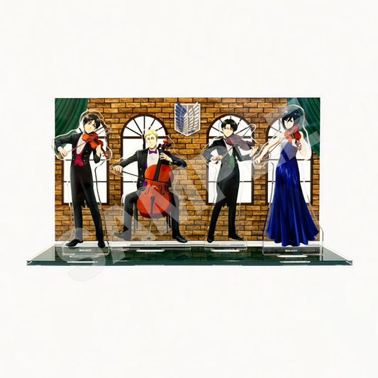 Pre-Order Attack on Titan Quartet Ver. Diorama Acrylic Set Group
