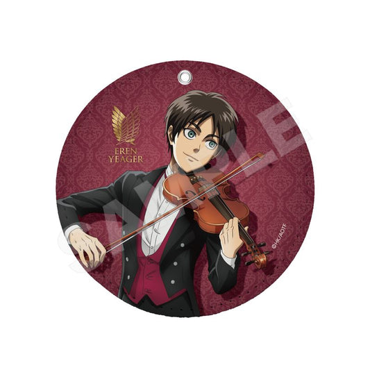Pre-Order Attack on Titan Quartet Ver. Leather Coaster Key Chain Eren