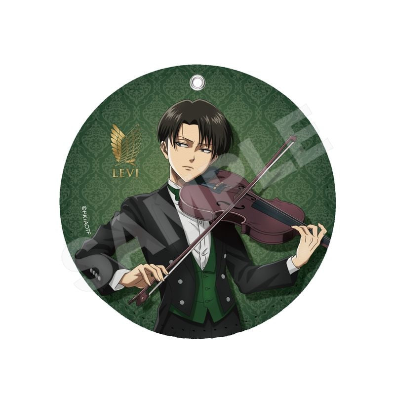 Pre-Order Attack on Titan Quartet Ver. Leather Coaster Key Chain Levi