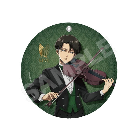 Pre-Order Attack on Titan Quartet Ver. Leather Coaster Key Chain Levi
