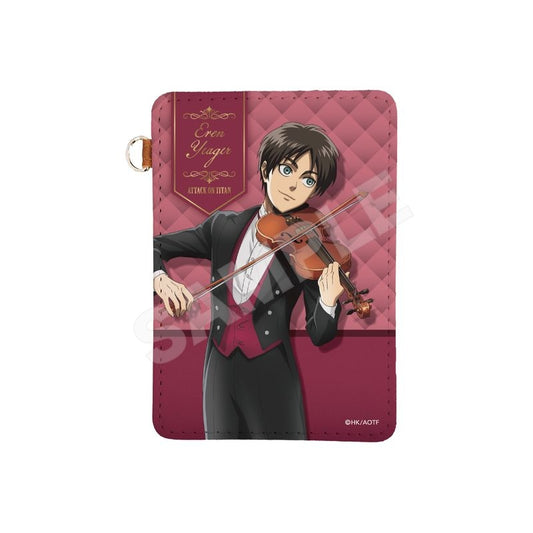 Pre-Order Attack on Titan Quartet Ver. Leather Pass Case Eren