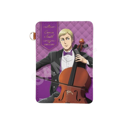 Pre-Order Attack on Titan Quartet Ver. Leather Pass Case Erwin