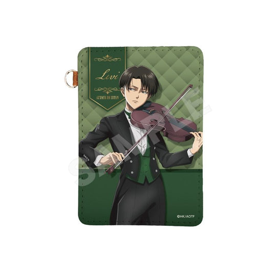 Pre-Order Attack on Titan Quartet Ver. Leather Pass Case Levi